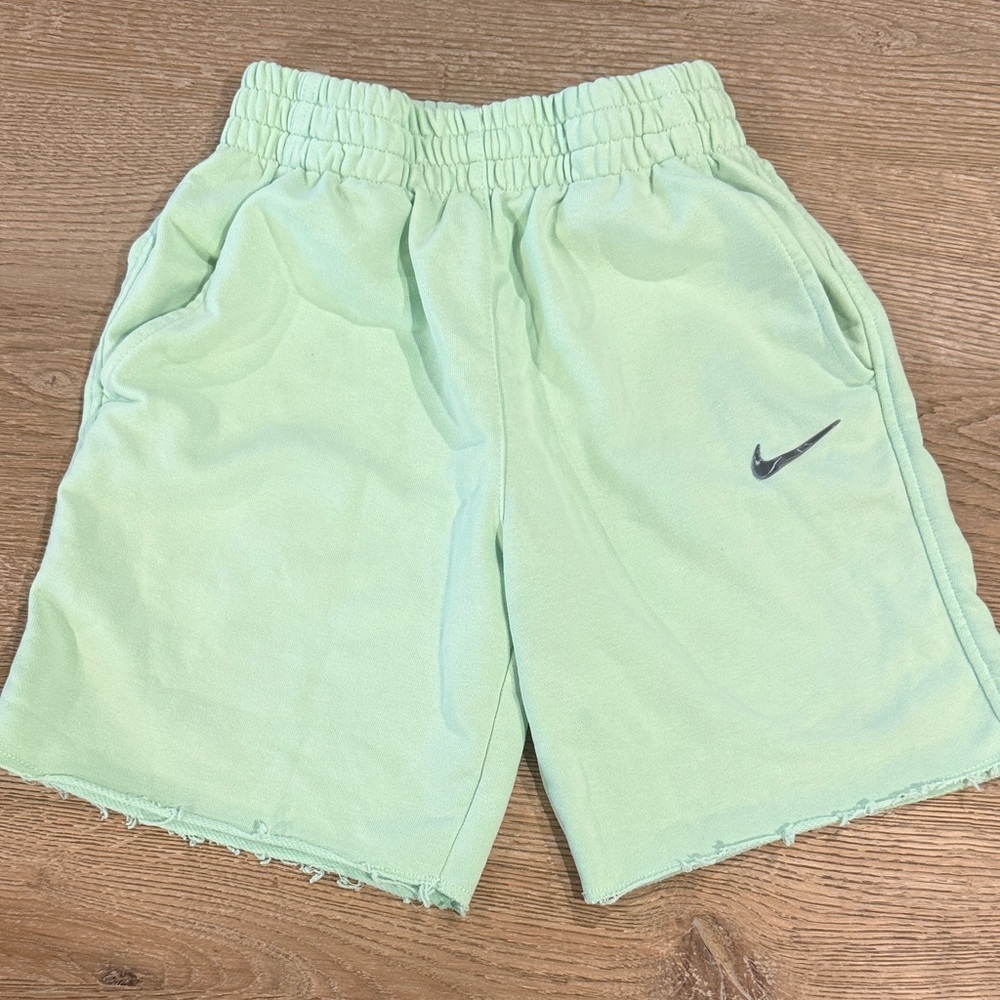 Nike Girls Light Green Shorts